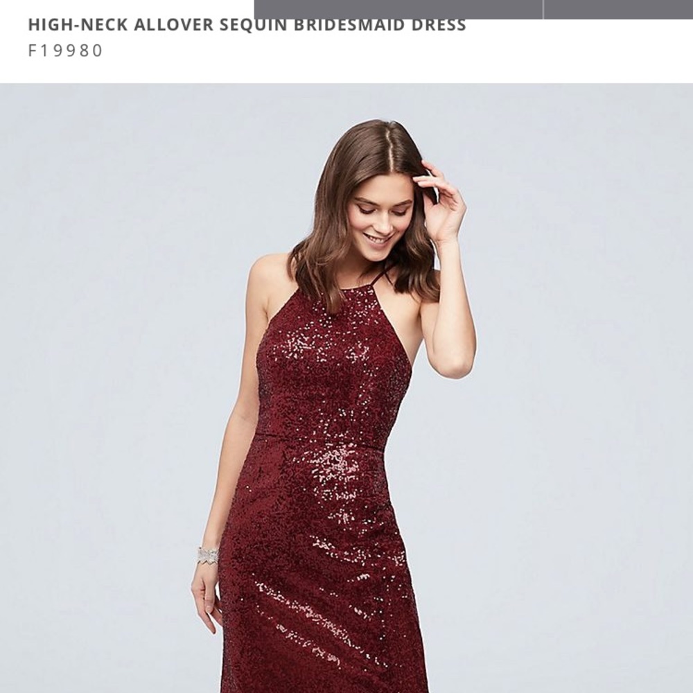 David’s bridal bridesmaid dress